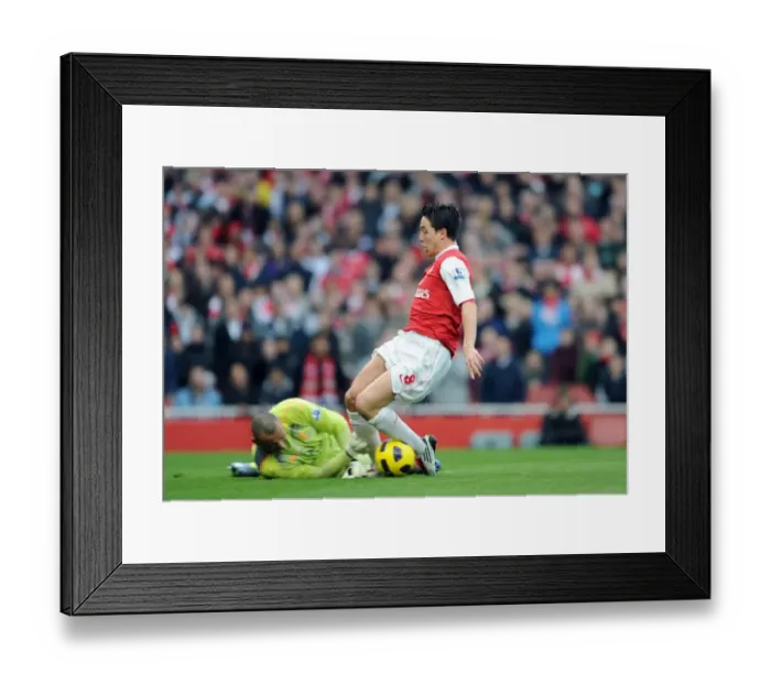 Framed Print : Samir Nasri's Thrilling Goal: Arsenal Takes the Lead Against Tottenham in the Premier League Framed Print : Samir Nasri's Thrilling Goal: Arsenal Takes the Lead Against Tottenham in the Premier League