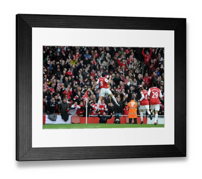 Framed Print : Samir Nasri's Thrilling Goal: Arsenal Ahead 1-3 Against Tottenham Hotspur (2010-11)