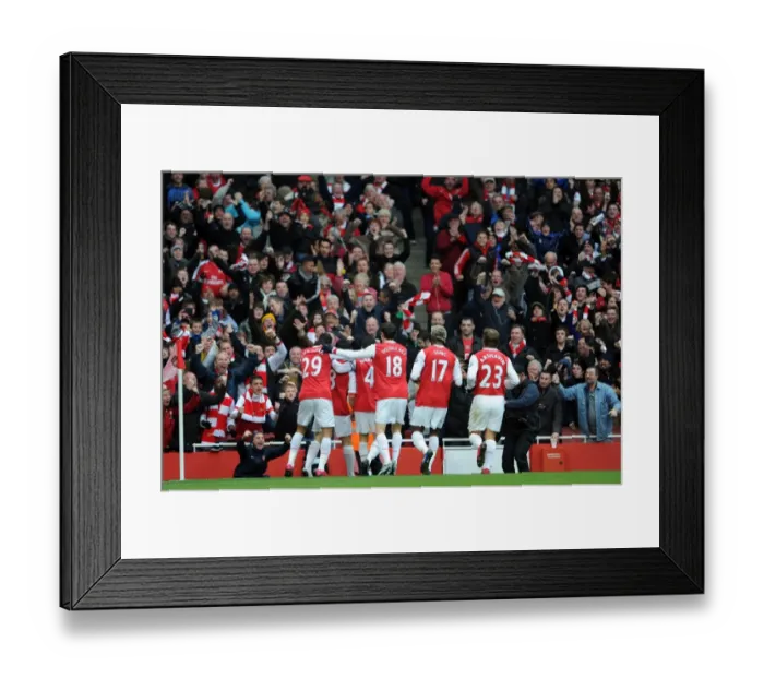 Framed Print : Thrilling Nasri Strike: Arsenal vs. Tottenham Hotspur (2010-11) - 1st Goal in Epic Comeback