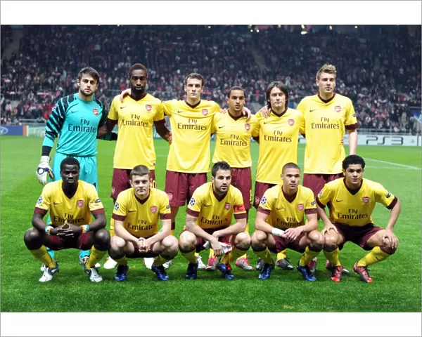 Arsenal team. SC Braga 2: 0 Arsenal, UEFA Champions League, Group H, Estadio Municipal de Braga