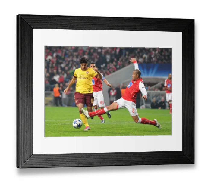 Framed Print : Carlos Vela (Arsenal) Alberto Rodriguez (Braga). SC Braga 2: 0 Arsenal, UEFA Champions League Framed Print : Carlos Vela (Arsenal) Alberto Rodriguez (Braga). SC Braga 2: 0 Arsenal, UEFA Champions League