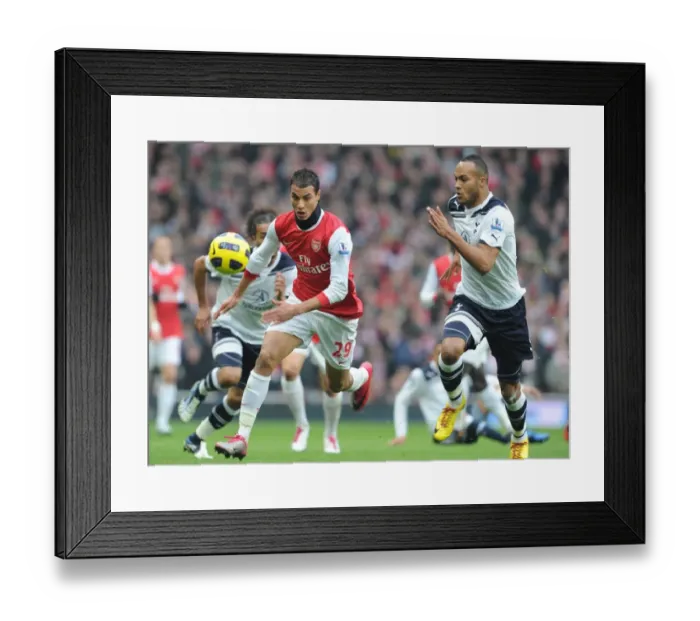 Framed Print : Chamakh vs. Kaboul: Thrilling Rivalry in the Arsenal vs. Tottenham Clash, 2010-11 Premier League Framed Print : Chamakh vs. Kaboul: Thrilling Rivalry in the Arsenal vs. Tottenham Clash, 2010-11 Premier League
