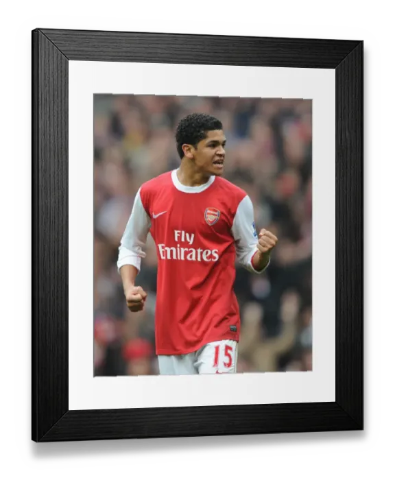 Framed Print : Denilson (Arsenal). Arsenal 2: 3 Tottenham Hotspur. Baclays Premier League Framed Print : Denilson (Arsenal). Arsenal 2: 3 Tottenham Hotspur. Baclays Premier League