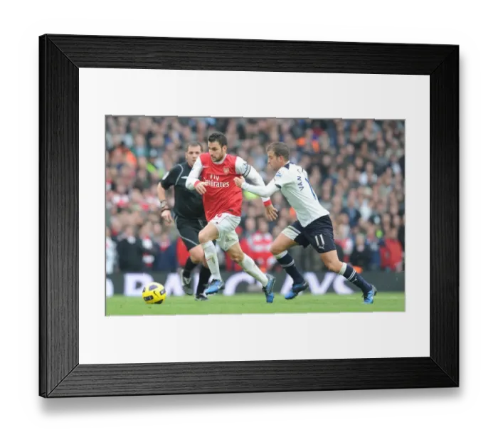 Framed Print : Cesc Fabregas (Arsenal) Rafeal van der Vaart (Tottenham). Arsenal 2: 3 Tottenham Hotspur Framed Print : Cesc Fabregas (Arsenal) Rafeal van der Vaart (Tottenham). Arsenal 2: 3 Tottenham Hotspur