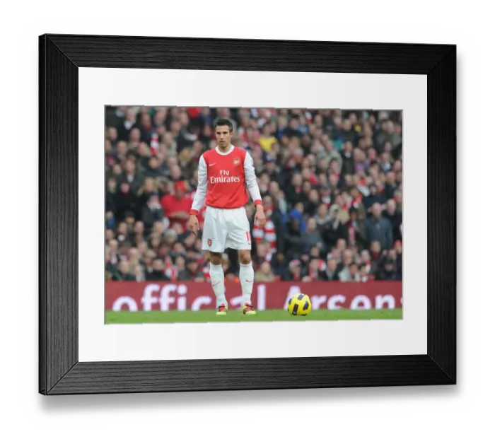 Framed Print : Robin van Persie (Arsenal). Arsenal 2: 3 Tottenham Hotspur. Baclays Premier League Framed Print : Robin van Persie (Arsenal). Arsenal 2: 3 Tottenham Hotspur. Baclays Premier League