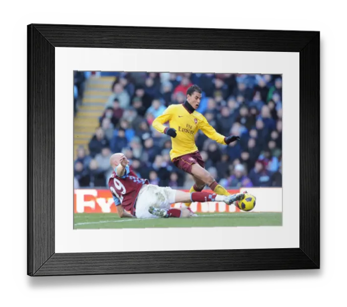 Framed Print : Marouane Chamakh (Arsenal) James Collins (Villa). Aston Villa 2: 4 Arsenal Framed Print : Marouane Chamakh (Arsenal) James Collins (Villa). Aston Villa 2: 4 Arsenal