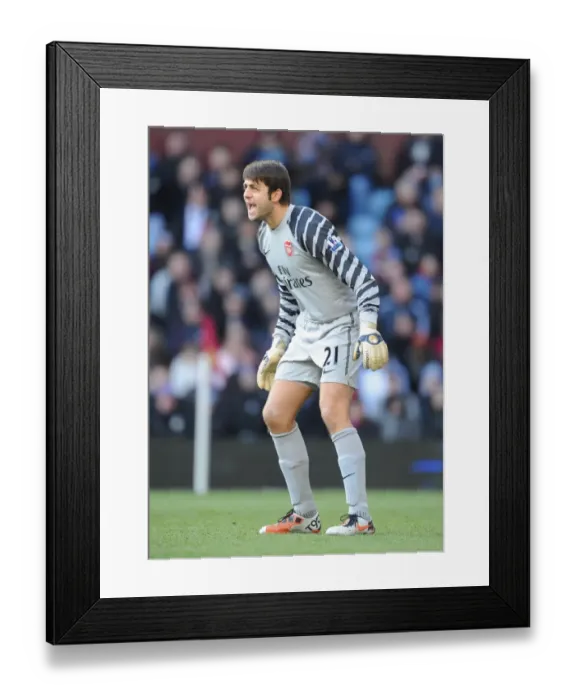 Framed Print : Lukasz Fabianski's Brilliant Performance Leads Arsenal to 4-2 Barclays Premier League Victory over Aston Villa