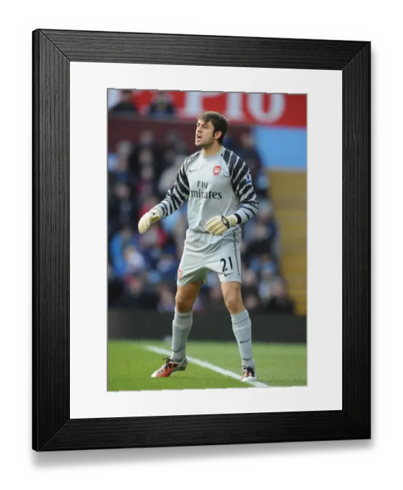 Framed Print : Arsenal's Unforgettable 4-2 Victory: Lukasz Fabianski's Star Performance Against Aston Villa, 2010