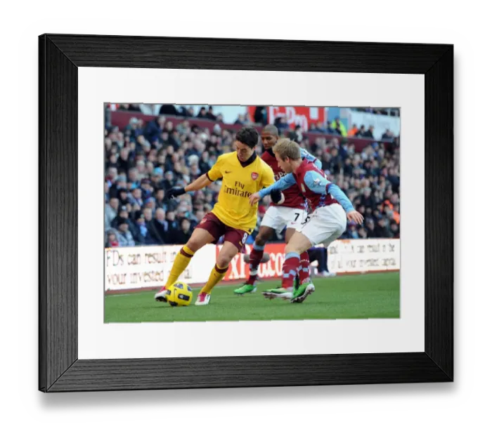Framed Print : Samir Nasri's Nutmeg: Arsenal's Dominance over Aston Villa (4-2) Framed Print : Samir Nasri's Nutmeg: Arsenal's Dominance over Aston Villa (4-2)
