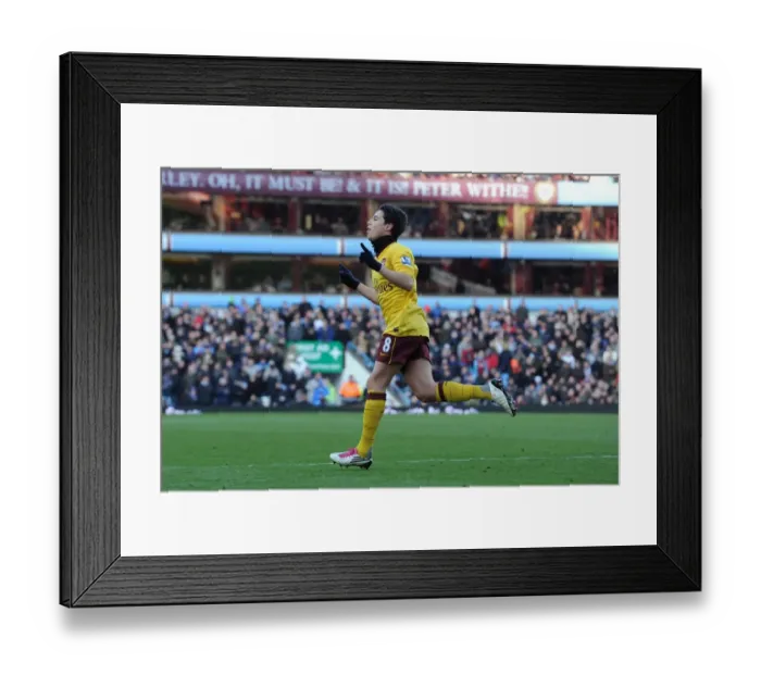 Framed Print : Samir Nasri's Brilliant Goal: Arsenal Crushes Aston Villa 4-2 in Premier League Framed Print : Samir Nasri's Brilliant Goal: Arsenal Crushes Aston Villa 4-2 in Premier League