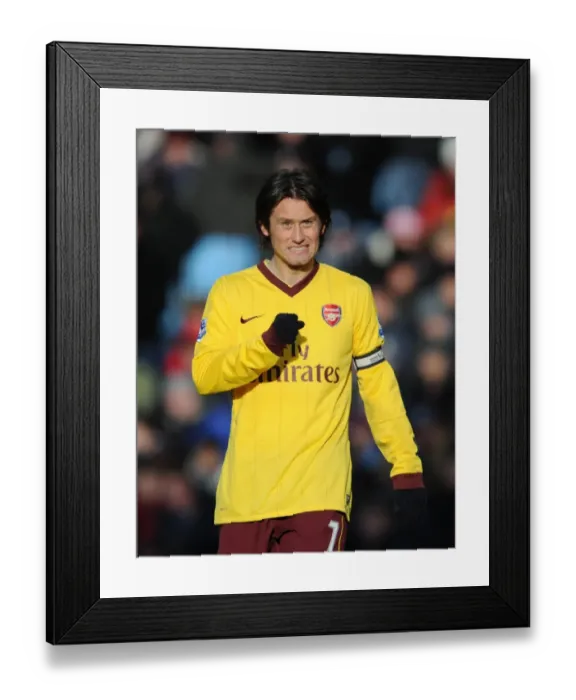 Framed Print : Tomas Rosicky's Brilliant Performance: Arsenal Crushes Aston Villa 4-2 in Premier League Framed Print : Tomas Rosicky's Brilliant Performance: Arsenal Crushes Aston Villa 4-2 in Premier League
