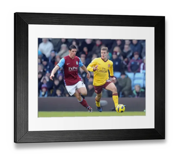 Framed Print : Jack Wilshere (Arsenal) Ciaran Clark (Villa). Aston Villa 2: 4 Arsenal. Barclays Premier League Framed Print : Jack Wilshere (Arsenal) Ciaran Clark (Villa). Aston Villa 2: 4 Arsenal. Barclays Premier League