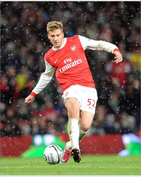 Nicklas Bendtner (Arsenal). Arsenal 2: 0 Wigan Athletic. Carling Cup, Quarter Final