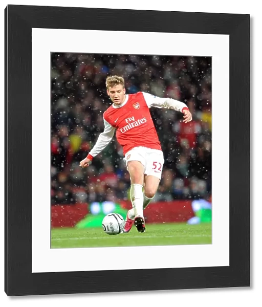 Nicklas Bendtner (Arsenal). Arsenal 2: 0 Wigan Athletic. Carling Cup, Quarter Final