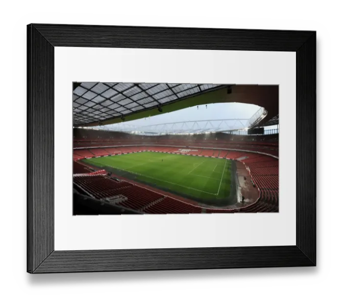 Framed Print : Emirates Stadium. Arsenal 2: 0 Wigan Athletic. Carling Cup, Quarter Final