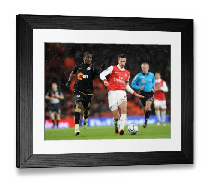 Framed Print : Robin van Persie Scores Twice: Arsenal Defeats Wigan Athletic 2-0 in Carling Cup Quarterfinals Framed Print : Robin van Persie Scores Twice: Arsenal Defeats Wigan Athletic 2-0 in Carling Cup Quarterfinals