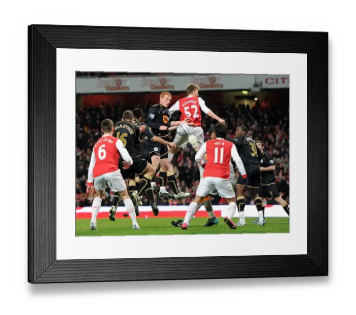 Framed Print : Alcaraz's Own Goal: Arsenal Takes 1-0 Lead Over Wigan in Carling Cup Quarterfinal Framed Print : Alcaraz's Own Goal: Arsenal Takes 1-0 Lead Over Wigan in Carling Cup Quarterfinal