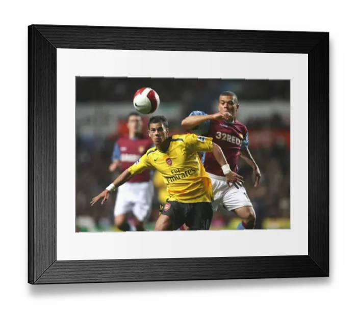 Framed Print : Aliadiere Outshines Bouma: Arsenal's Victory Over Aston Villa in the Barclays Premiership Framed Print : Aliadiere Outshines Bouma: Arsenal's Victory Over Aston Villa in the Barclays Premiership