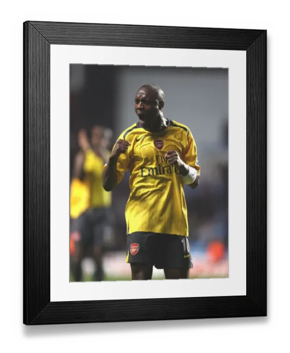 Framed Print : William Gallas: Arsenal Victory Celebration vs. Aston Villa, 2007 Framed Print : William Gallas: Arsenal Victory Celebration vs. Aston Villa, 2007