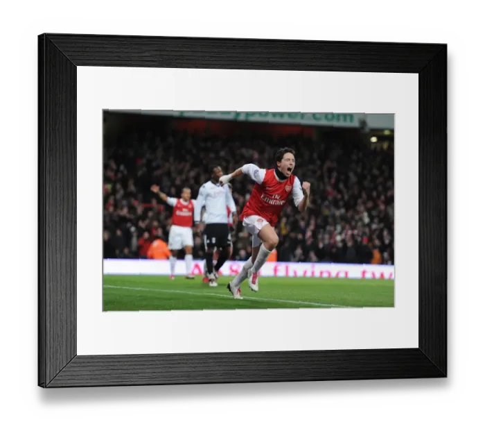 Framed Print : Arsenal FC vs Fulham: 2010-11 Season Match Framed Print : Arsenal FC vs Fulham: 2010-11 Season Match