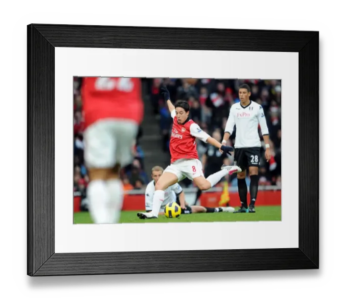 Framed Print : Samir Nasri Scores First Goal: Arsenal 2-1 Fulham, Barclays Premier League, Emirates Stadium (December 4, 2010)