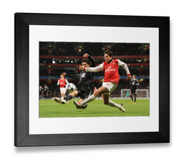 Framed Print : Samir Nasri (Arsenal) Stefan Savic (Partizan). Arsenal 3: 1 Partizan Belgrade Framed Print : Samir Nasri (Arsenal) Stefan Savic (Partizan). Arsenal 3: 1 Partizan Belgrade