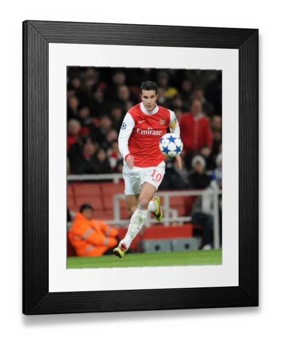 Framed Print : Robin van Persie's Brace: Arsenal's 3-1 Victory Over Partizan Belgrade in UEFA Champions League (Group H, 2010)