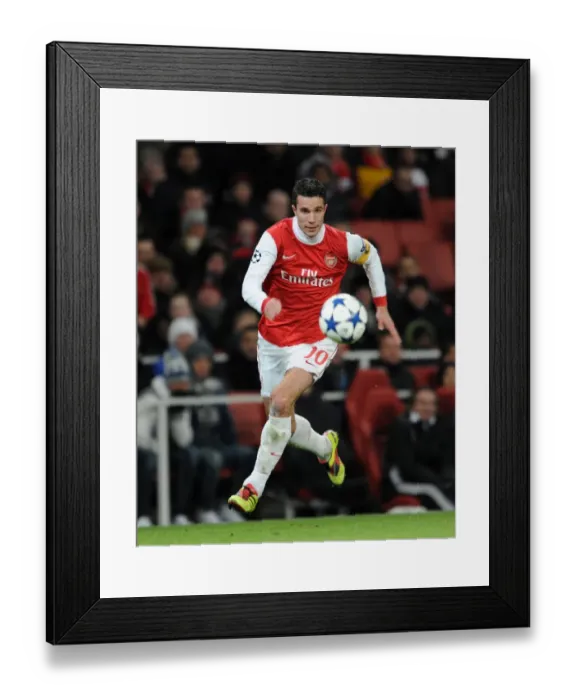 Framed Print : Arsenal's Robin van Persie Scores Brace in 3-1 Champions League Victory over Partizan Belgrade Framed Print : Arsenal's Robin van Persie Scores Brace in 3-1 Champions League Victory over Partizan Belgrade
