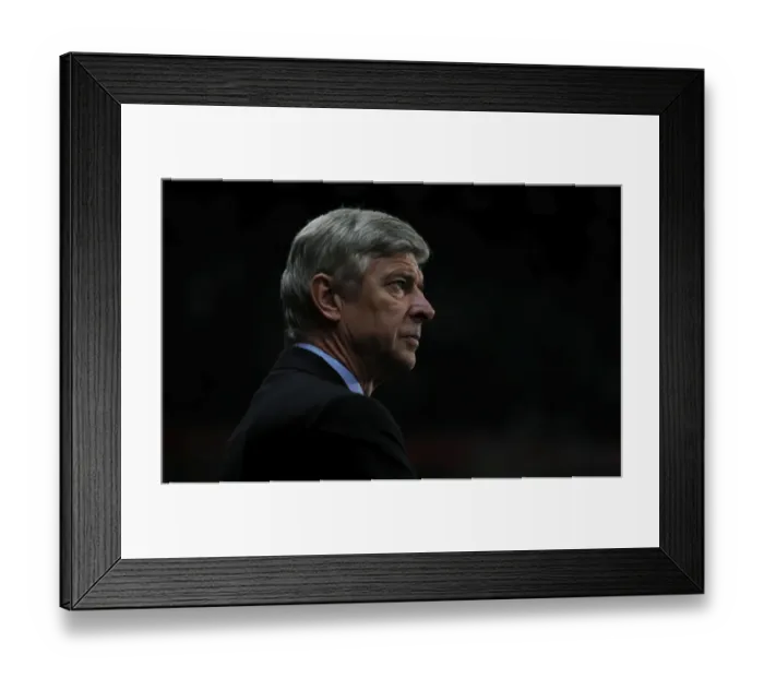 Framed Print : Arsene Wenger the Arsenal Manager. Arsenal 3: 1 Partizan Belgrade. UEFA Champions League Framed Print : Arsene Wenger the Arsenal Manager. Arsenal 3: 1 Partizan Belgrade. UEFA Champions League