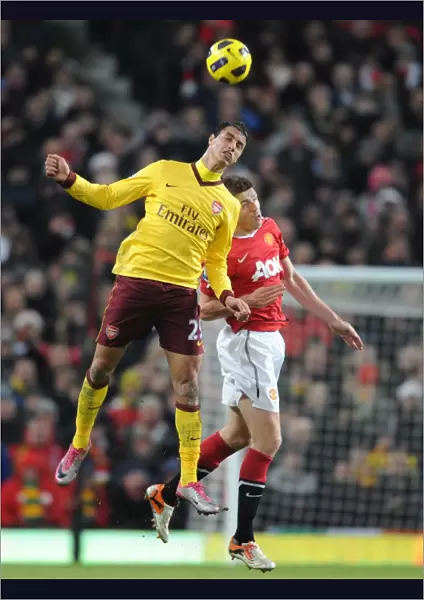 Marouane Chamakh (Arsenal) Michael Carrick (Man United). Manchester United 1: 0 Arsenal