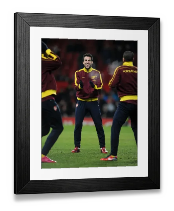 Framed Print : Cesc Fabregas (Arsenal). Manchester United 1: 0 Arsenal. Barclays Premier League