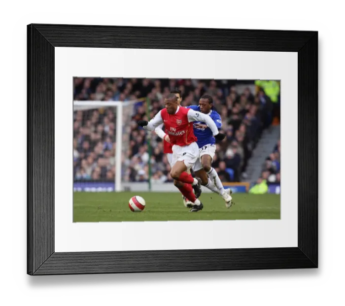 Framed Print : Baptista vs. Fernandes: A Rivalry Revisited - Arsenal vs. Everton, 2007