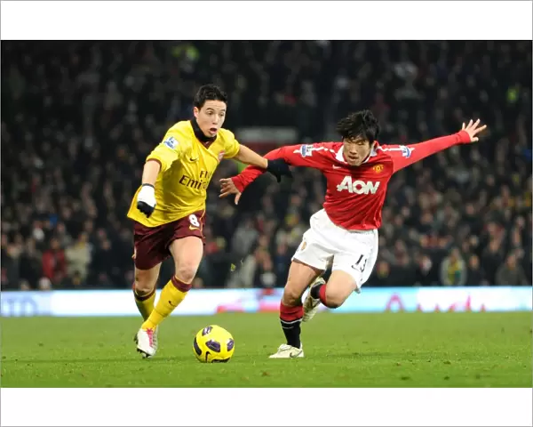 Samir Nasri (Arsenal) Ji-Sung Park (Man Utd). Manchester United 1: 0 Arsenal
