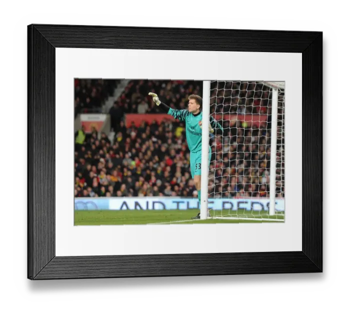 Framed Print : Wojciech Szczesny (Arsenal). Manchester United 1: 0 Arsenal, Barclays Premier League