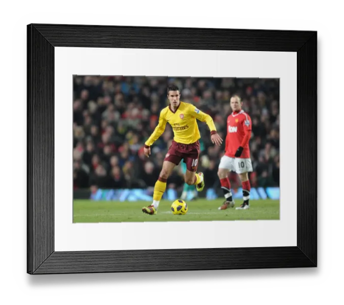 Framed Print : Robin van Persie's Strike: Manchester United 1-0 Arsenal, Premier League 2010-11