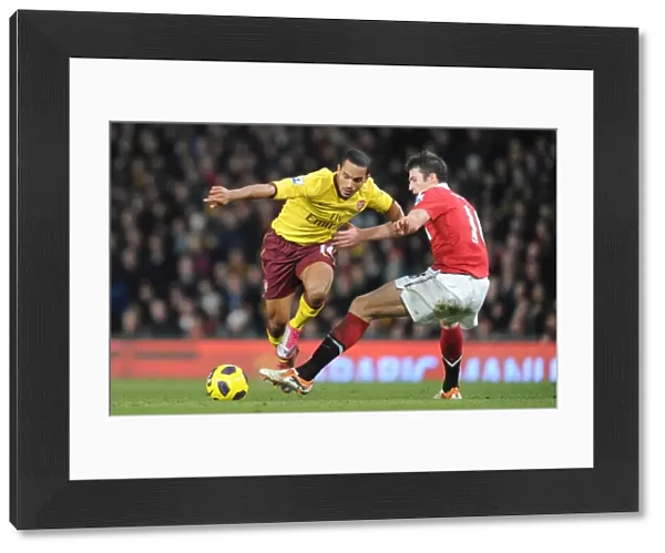 Theo Walcott (Arsenal) Michael Carrick (Man United). Manchester United 1: 0 Arsenal