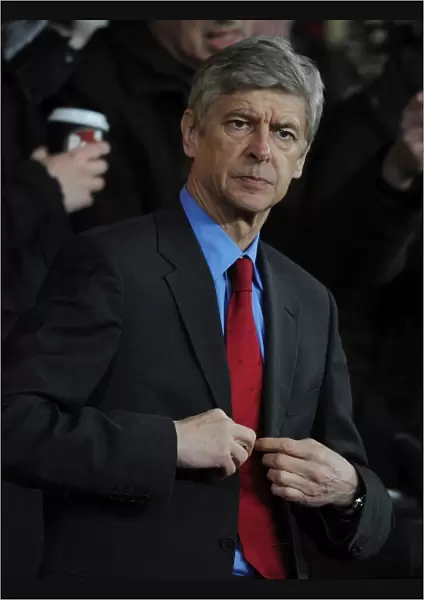 Arsenal manager Arsene Wenger. Manchester United 1: 0 Arsenal, Barclays Premier League