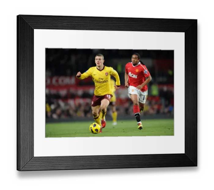 Framed Print : Jack Wilshere vs Anderson: Manchester United vs Arsenal, 13 / 12 / 10, Barclays Premier League, Old Trafford Framed Print : Jack Wilshere vs Anderson: Manchester United vs Arsenal, 13 / 12 / 10, Barclays Premier League, Old Trafford