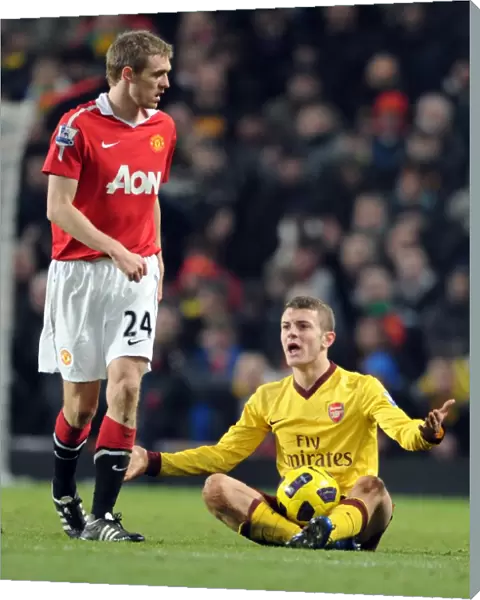 Jack Wilshere (Arsenal) Darren Fletcher (Man Utd). Manchester United 1: 0 Arsenal