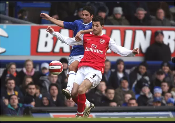 Clash of Captains: Fabregas vs. Arteta at Goodison Park, Everton 1:0 Arsenal, 2007