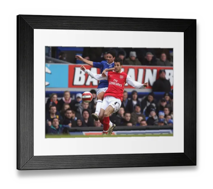 Framed Print : Clash of Captains: Fabregas vs. Arteta at Goodison Park, Everton 1:0 Arsenal, 2007 Framed Print : Clash of Captains: Fabregas vs. Arteta at Goodison Park, Everton 1:0 Arsenal, 2007