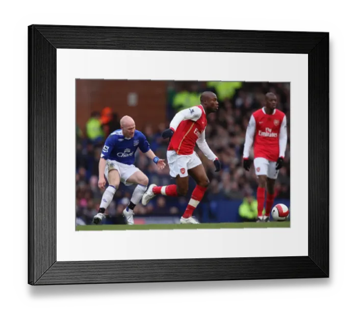 Framed Print : William Gallas (Arsenal) Andy Johnson (Everton) Framed Print : William Gallas (Arsenal) Andy Johnson (Everton)