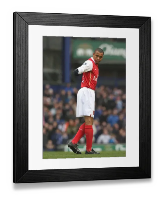 Framed Print : Gilberto's Victory: Arsenal 1-0 Everton, March 2007 Framed Print : Gilberto's Victory: Arsenal 1-0 Everton, March 2007