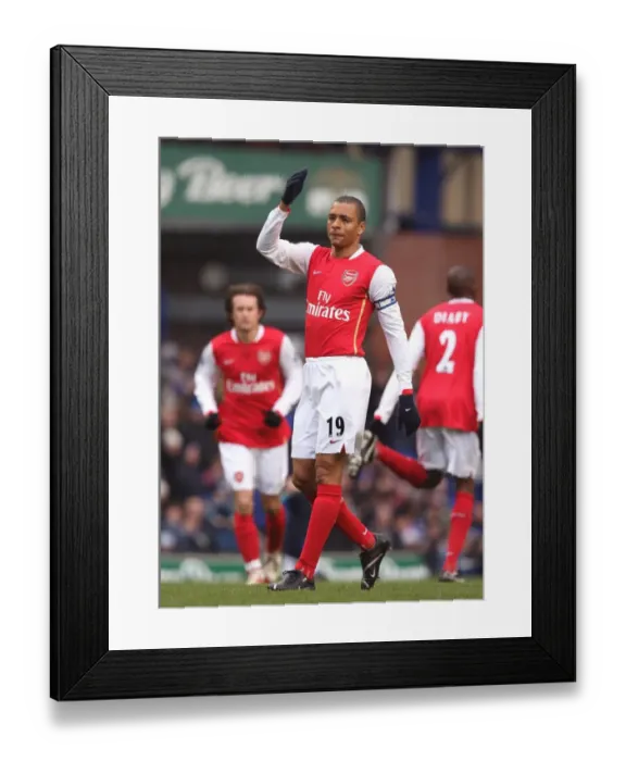 Framed Print : Gilberto's Glory: Arsenal's Hard-Fought 1-0 Victory Over Everton, March 2007