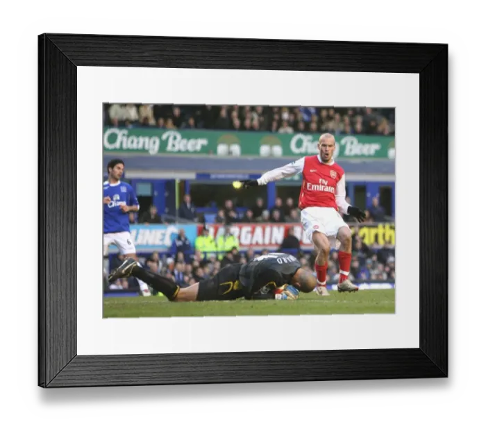 Framed Print : Arsenal's Glory: 1-0 Premiership Win at Everton's Goodison Park, March 18, 2007 Framed Print : Arsenal's Glory: 1-0 Premiership Win at Everton's Goodison Park, March 18, 2007