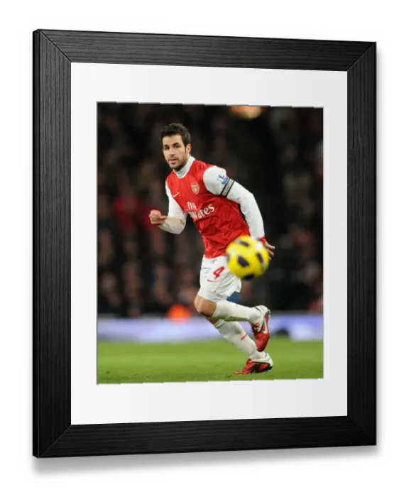 Framed Print : Arsenal's Cesc Fabregas Scores in 3-1 Victory over Chelsea in Barclays Premier League at Emirates Stadium (December 27, 2010)