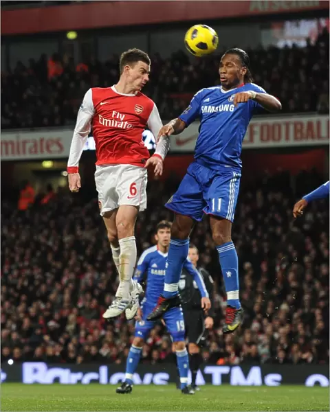 Laurent Koscielny (Arsenal) Didier Drogba (Chelsea). Arsenal 3: 1 Chelsea