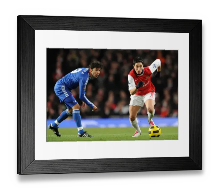 Framed Print : Samir Nasri vs. Paulo Ferreira: Arsenal's Triumph over Chelsea in the Barclays Premier League (3-1), Emirates Stadium, 27 / 12 / 10 Framed Print : Samir Nasri vs. Paulo Ferreira: Arsenal's Triumph over Chelsea in the Barclays Premier League (3-1), Emirates Stadium, 27 / 12 / 10