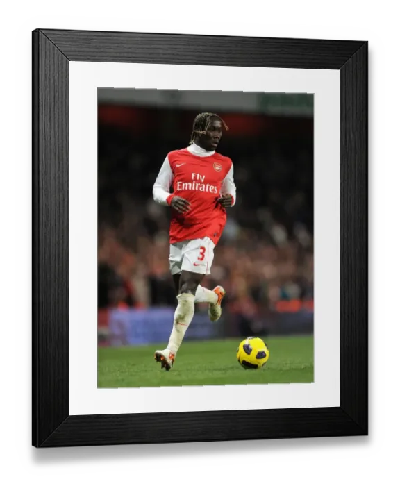 Framed Print : Bacary Sagna (Arsenal). Arsenal 3: 1 Chelsea. Barclays Premier League. Emirates Stadium