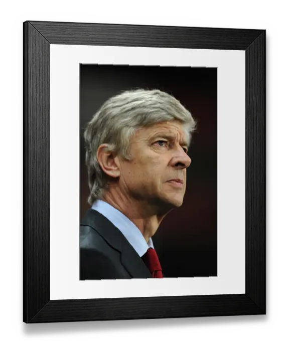 Framed Print : Arsene Wenger the Arsenal Manager. Arsenal 3: 1 Chelsea. Barclays Premier League Framed Print : Arsene Wenger the Arsenal Manager. Arsenal 3: 1 Chelsea. Barclays Premier League